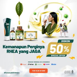 Kemanapun Perginya, RHEA yang JAGA Diskon 50%